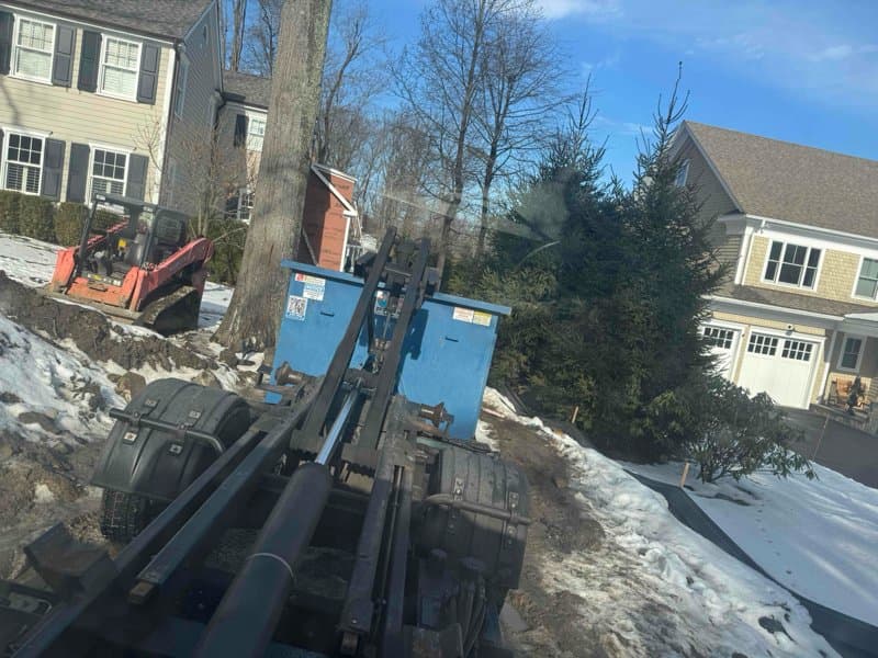 dumpster-delivery-residential in New Canaan, CT by Stamford Junk Pros