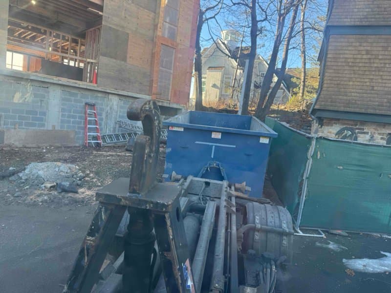dumpster-loading-operation in Norwalk, CT by Stamford Junk Pros