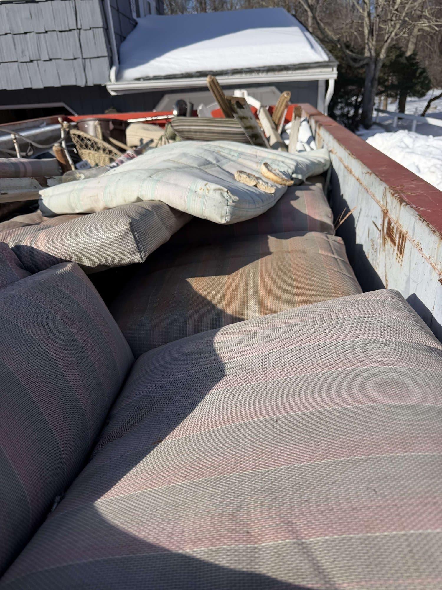 truck-loaded-furniture-removal in Stamford, CT by Stamford Junk Pros