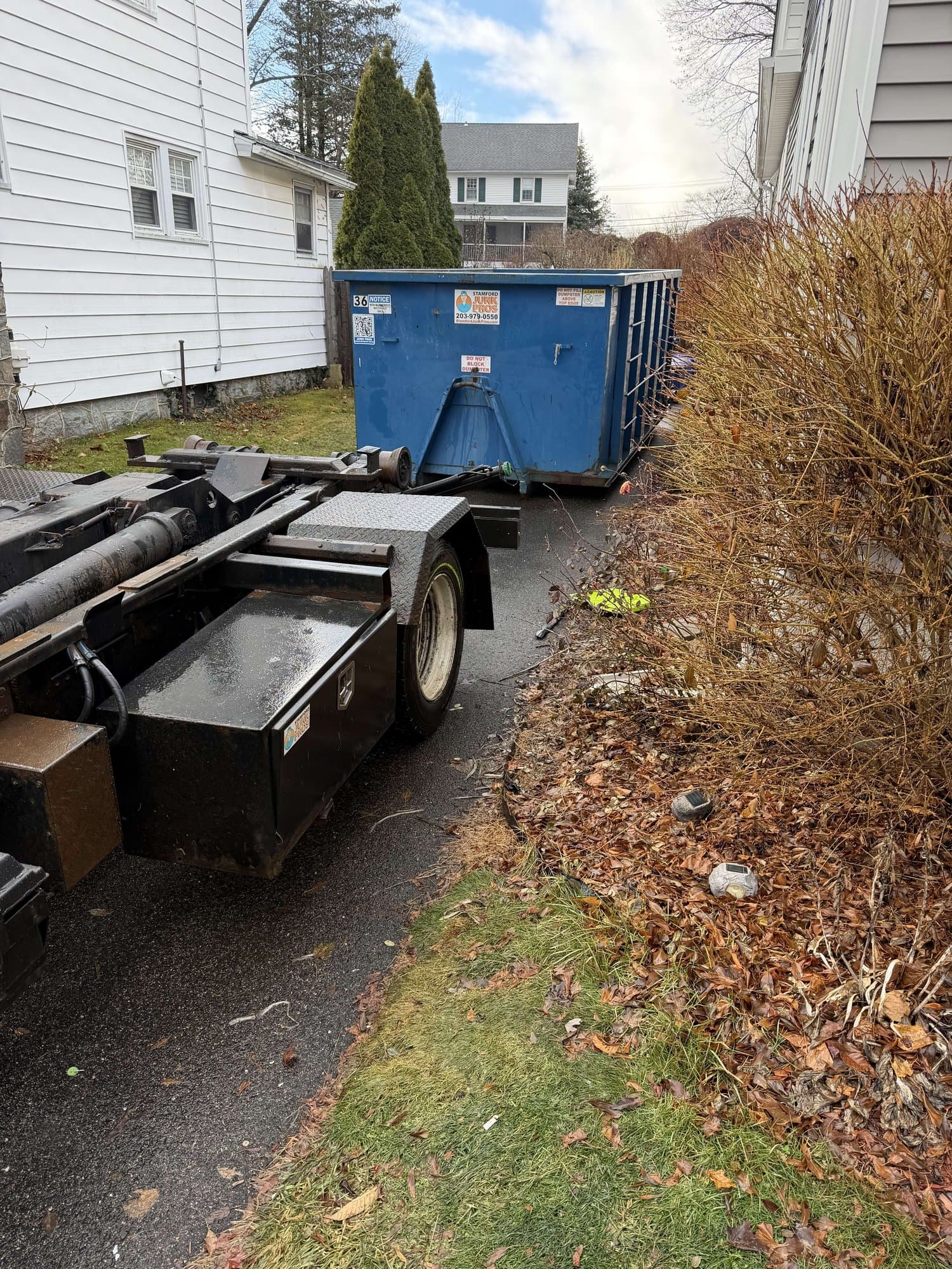 dumpster-rental-delivery in Stratford, CT by Stamford Junk Pros