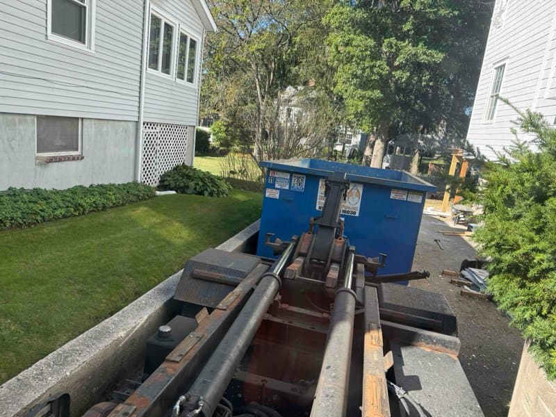 Roll-off dumpster delivery in Westchester County by Stamford Junk Pros