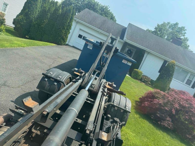 Junk removal truck in Fairfield County by Stamford Junk Pros