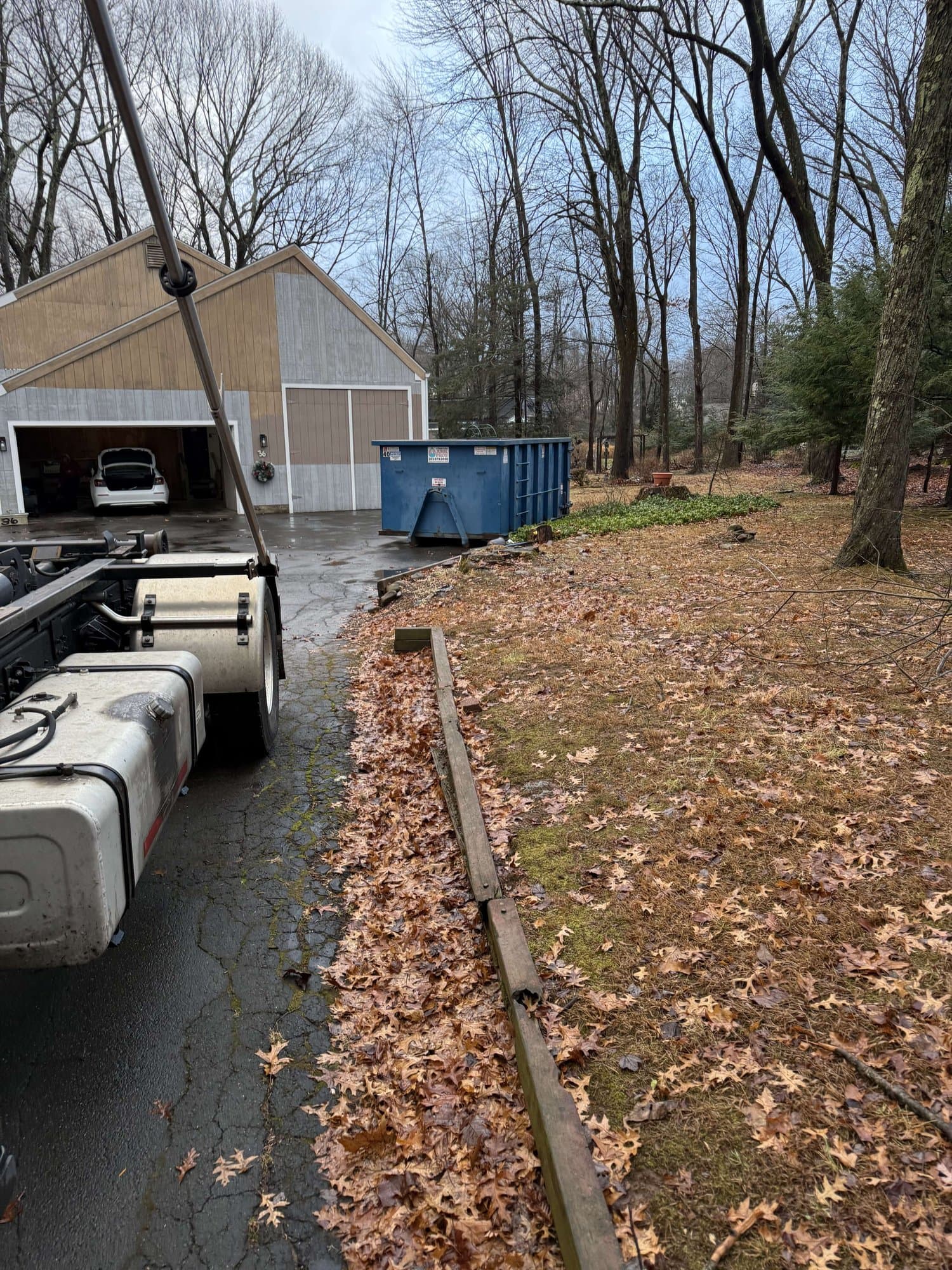 dumpster-rental-jobsite in Wallingford, CT by Stamford Junk Pros