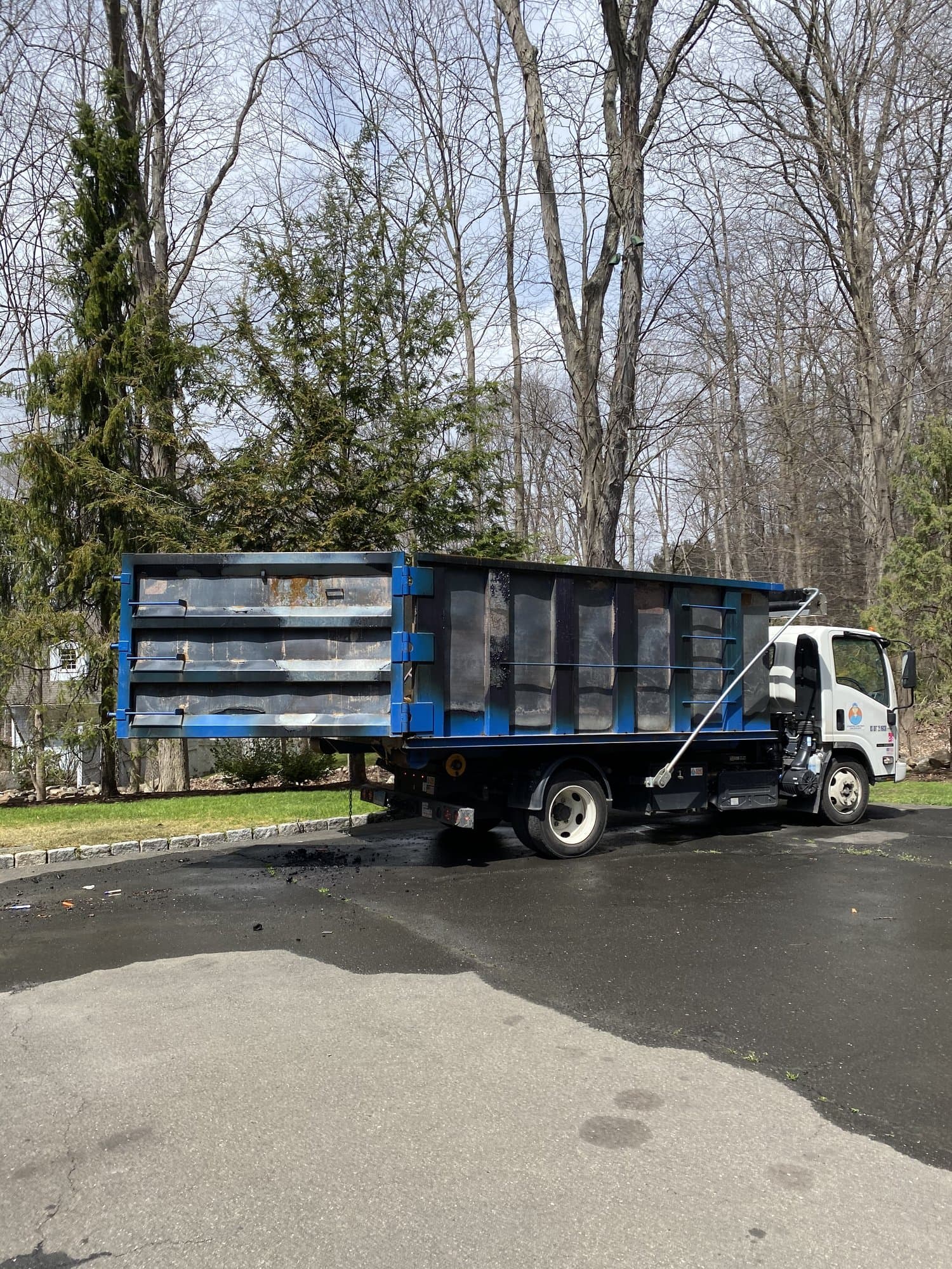 dumpster-truck-load in Weston, CT by Stamford Junk Pros